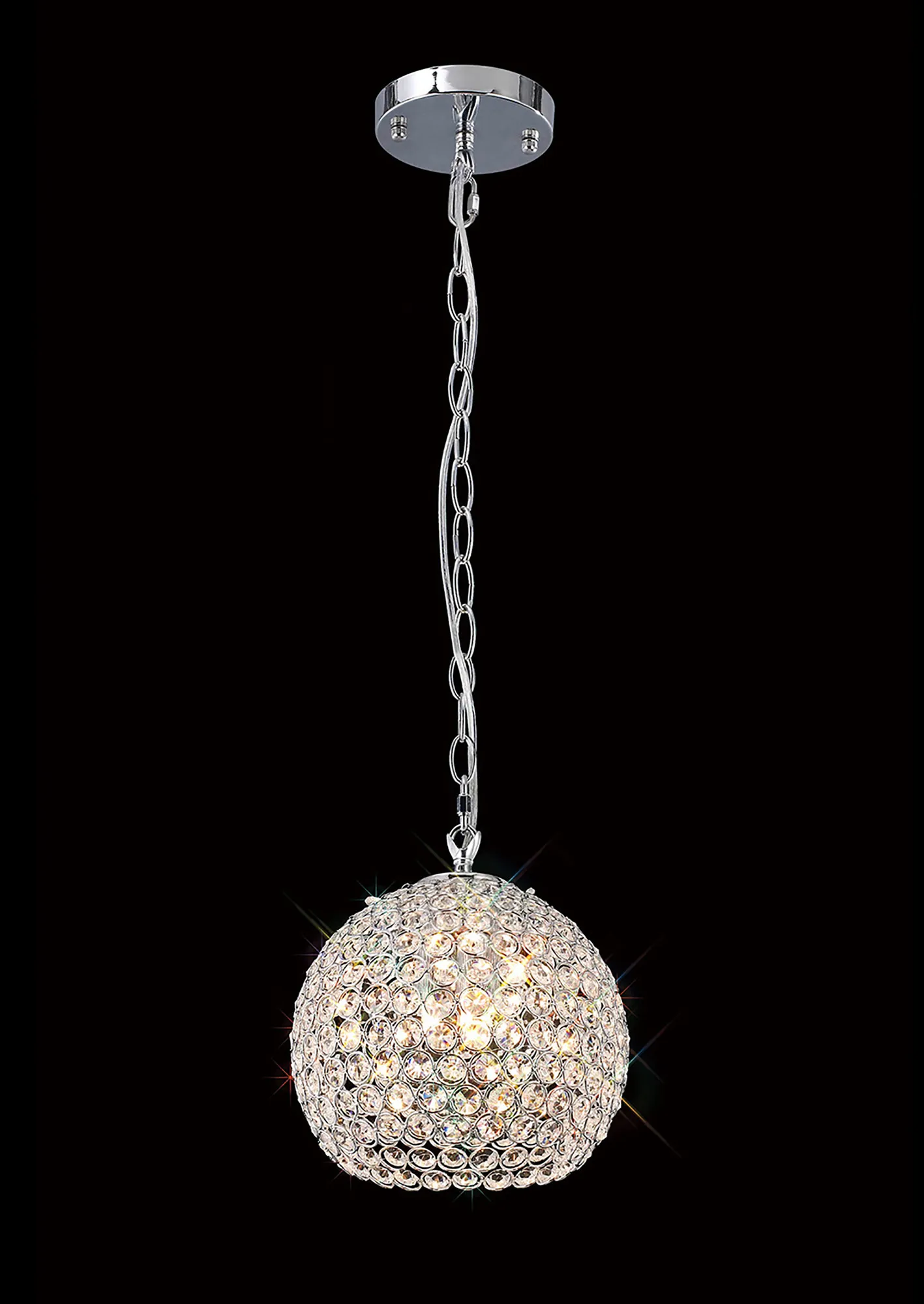 Ava Polished Chrome Crystal Ceiling Lights Diyas Spherical Crystal Fittings Ava Polished Chrome Crystal Ceiling Lights Diyas Spherical Crystal Fittings